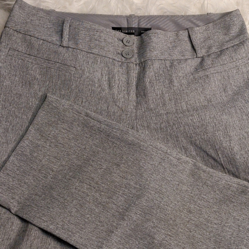 The Limited Drew Fit Gray Cropped Pants Size 8